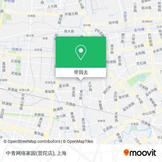 中青网络家园(普陀店)地图