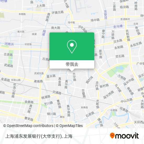 上海浦东发展银行(大华支行)地图