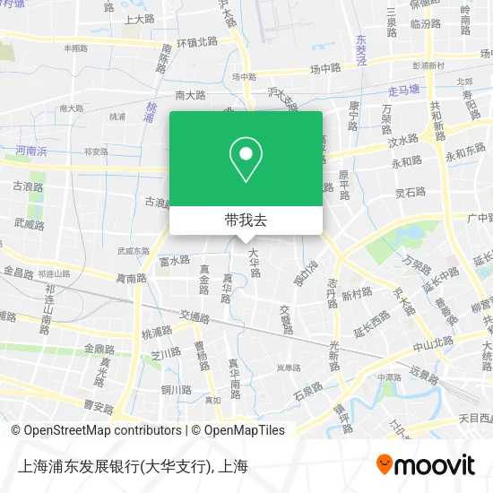 上海浦东发展银行(大华支行)地图