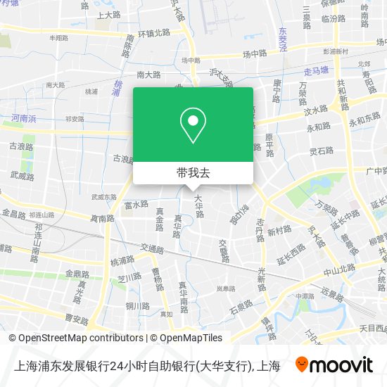 上海浦东发展银行24小时自助银行(大华支行)地图