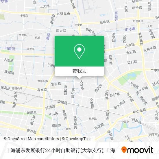 上海浦东发展银行24小时自助银行(大华支行)地图
