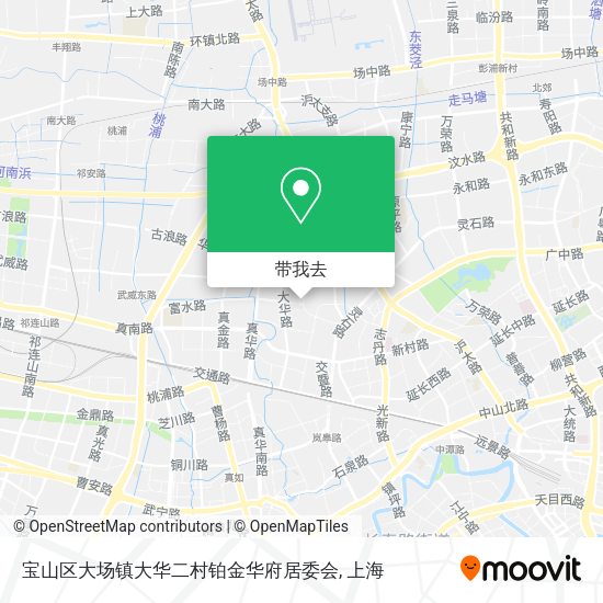宝山区大场镇大华二村铂金华府居委会地图