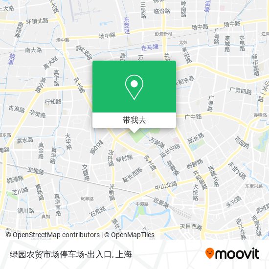 绿园农贸市场停车场-出入口地图