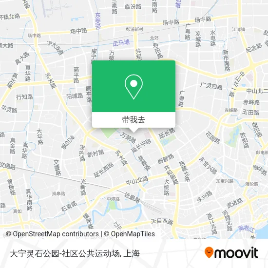 大宁灵石公园-社区公共运动场地图
