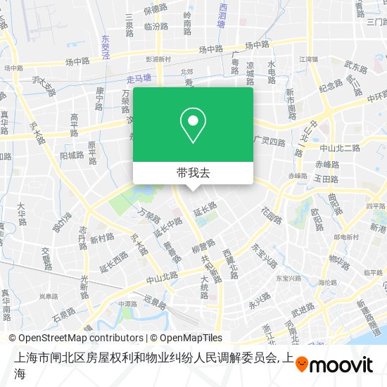 上海市闸北区房屋权利和物业纠纷人民调解委员会地图