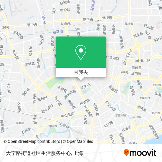 大宁路街道社区生活服务中心地图
