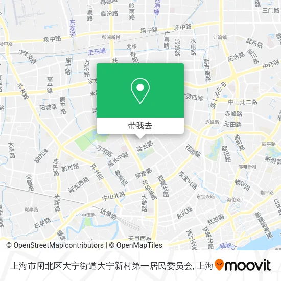 上海市闸北区大宁街道大宁新村第一居民委员会地图