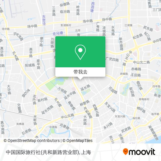 中国国际旅行社(共和新路营业部)地图