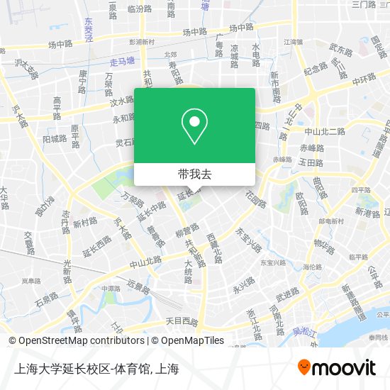 上海大学延长校区-体育馆地图