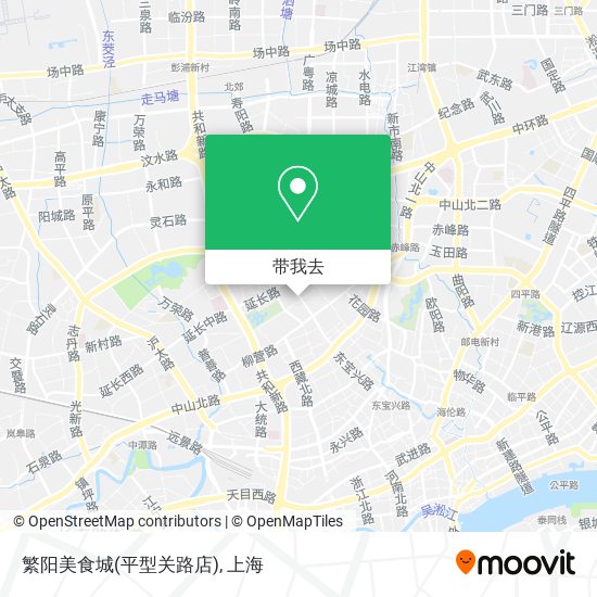 繁阳美食城(平型关路店)地图