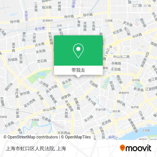 上海市虹口区人民法院地图