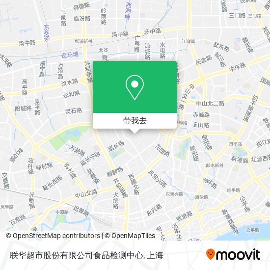 联华超市股份有限公司食品检测中心地图
