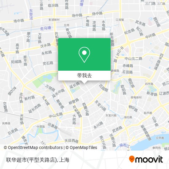 联华超市(平型关路店)地图