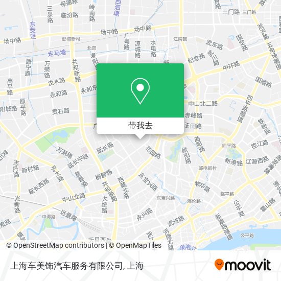 上海车美饰汽车服务有限公司地图