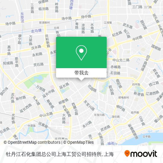 牡丹江石化集团总公司上海工贸公司招待所地图