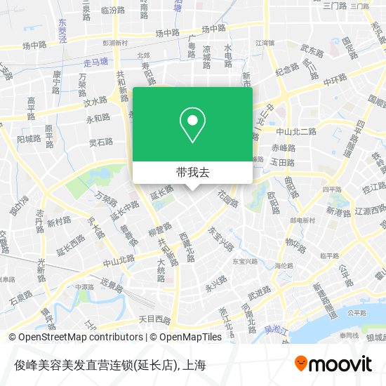 俊峰美容美发直营连锁(延长店)地图