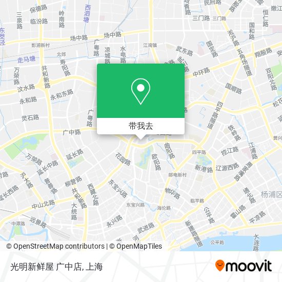 光明新鲜屋 广中店地图