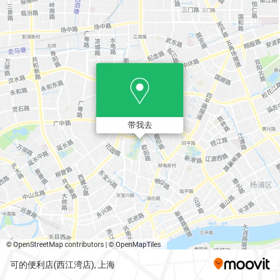 可的便利店(西江湾店)地图
