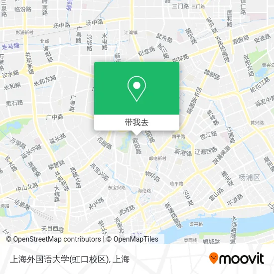上海外国语大学(虹口校区)地图