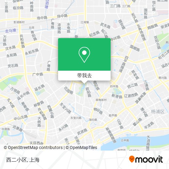 西二小区地图