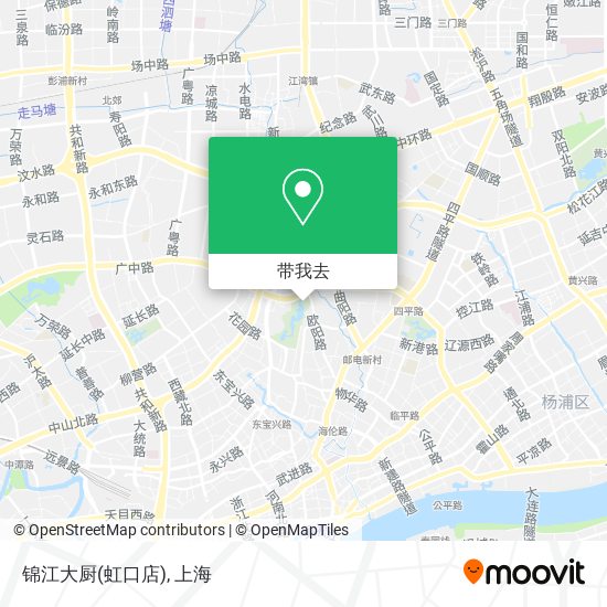 锦江大厨(虹口店)地图