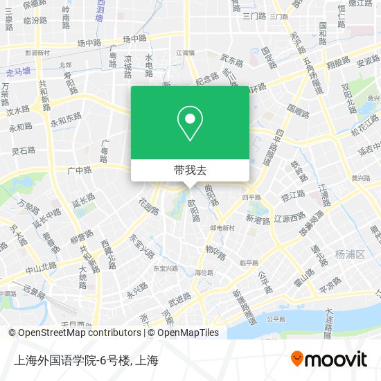 上海外国语学院-6号楼地图