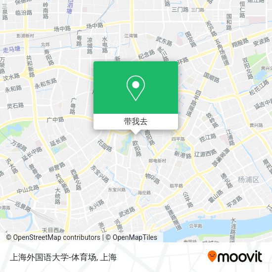 上海外国语大学-体育场地图