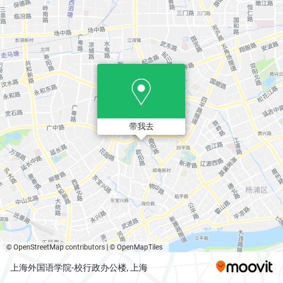 上海外国语学院-校行政办公楼地图