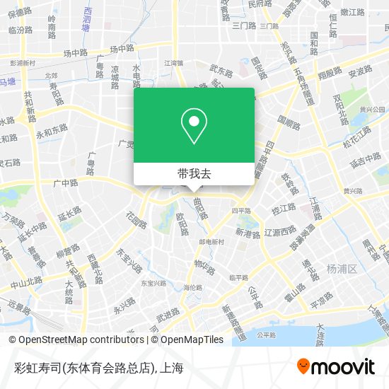 彩虹寿司(东体育会路总店)地图