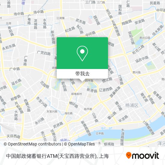 中国邮政储蓄银行ATM(天宝西路营业所)地图