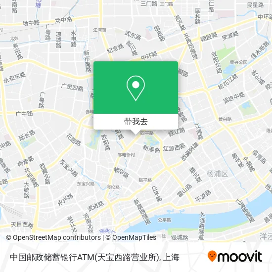 中国邮政储蓄银行ATM(天宝西路营业所)地图