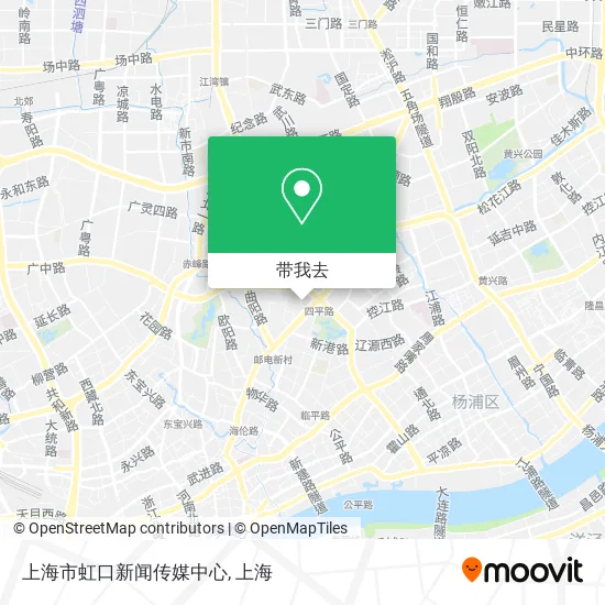 上海市虹口新闻传媒中心地图