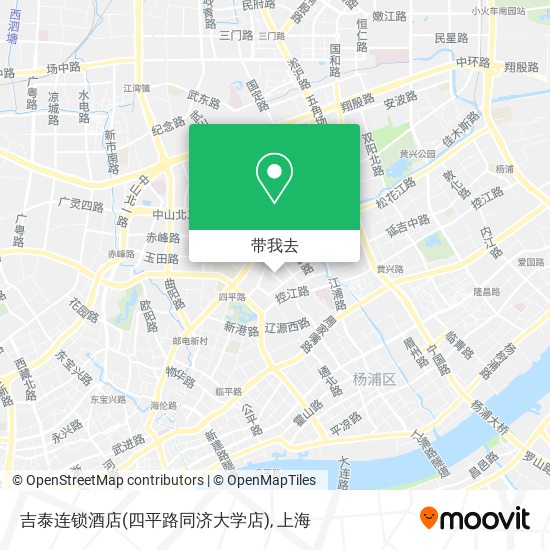 吉泰连锁酒店(四平路同济大学店)地图