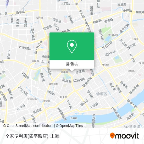 全家便利店(四平路店)地图