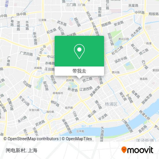 闸电新村地图