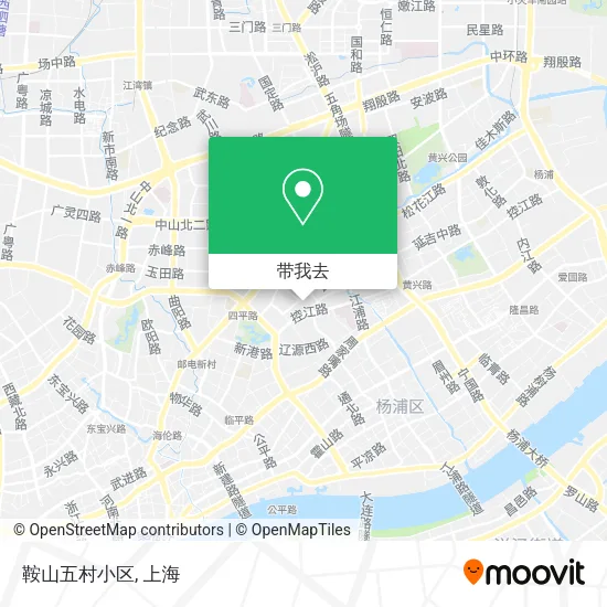 鞍山五村小区地图
