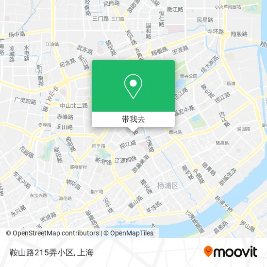 鞍山路215弄小区地图