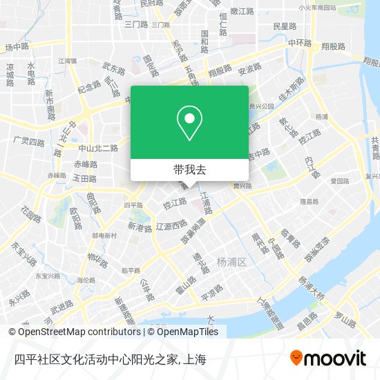 四平社区文化活动中心阳光之家地图