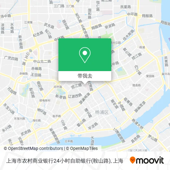 上海市农村商业银行24小时自助银行(鞍山路)地图