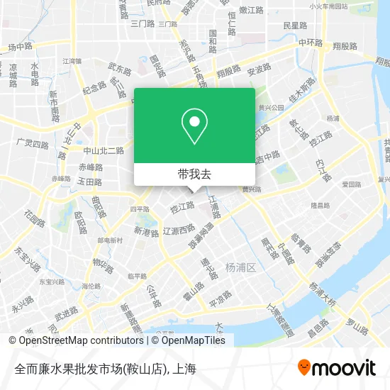 全而廉水果批发市场(鞍山店)地图