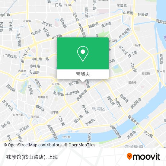 袜族馆(鞍山路店)地图