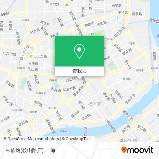 袜族馆(鞍山路店)地图