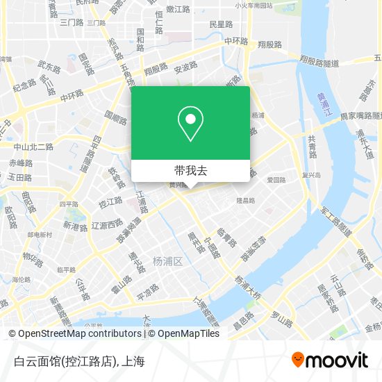 白云面馆(控江路店)地图