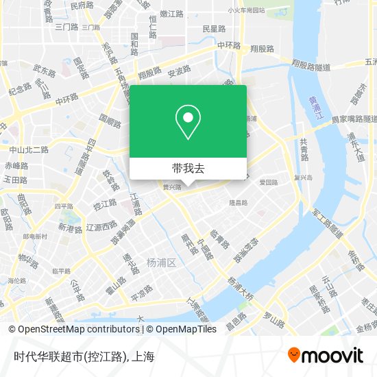 时代华联超市(控江路)地图