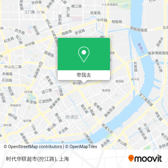 时代华联超市(控江路)地图