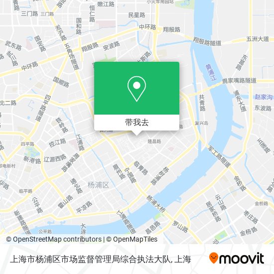 上海市杨浦区市场监督管理局综合执法大队地图