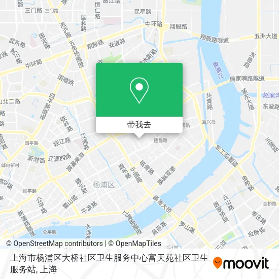 上海市杨浦区大桥社区卫生服务中心富天苑社区卫生服务站地图