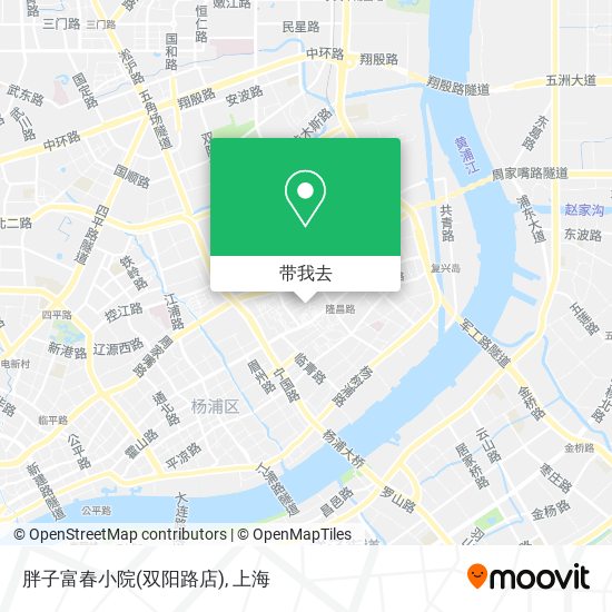 胖子富春小院(双阳路店)地图