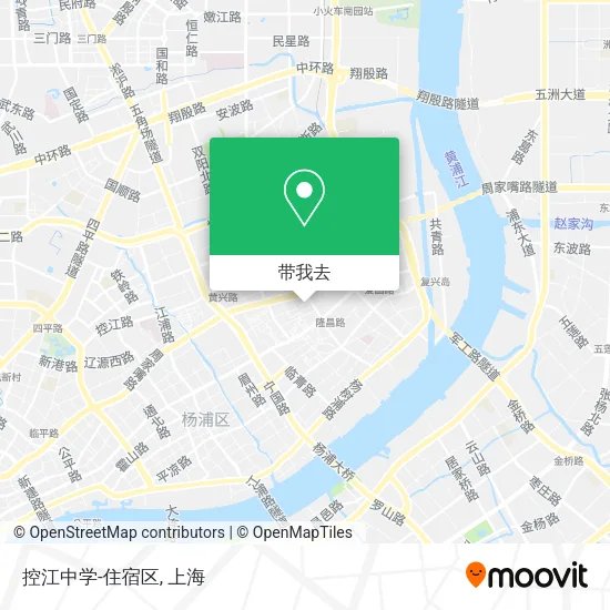 控江中学-住宿区地图