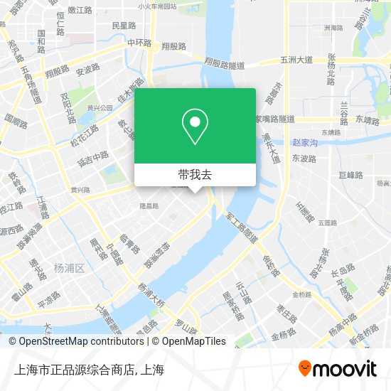 上海市正品源综合商店地图
